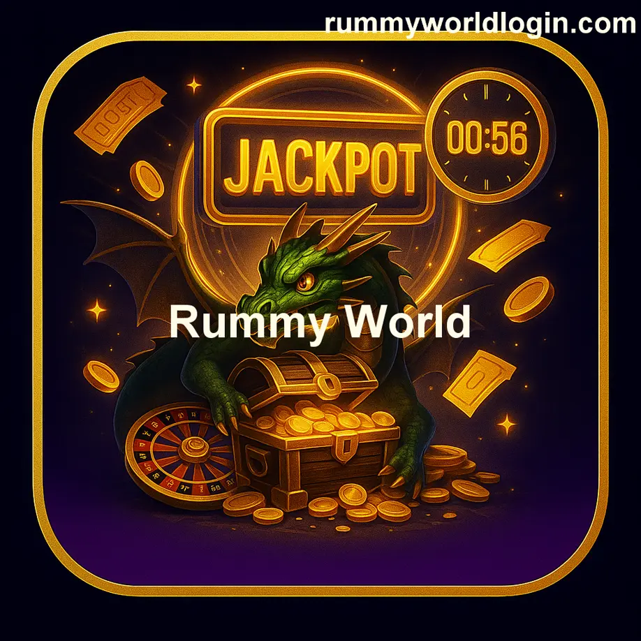 Rummy World golden logo